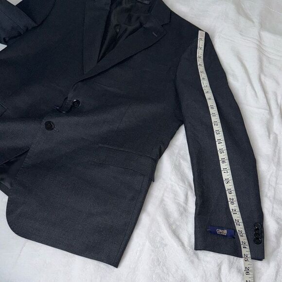 CAVALLI CLASS BY ROBERTO CAVALLI Slim Fit Wool Suit Blazer Size 54/48 - Picture 7 of 13
